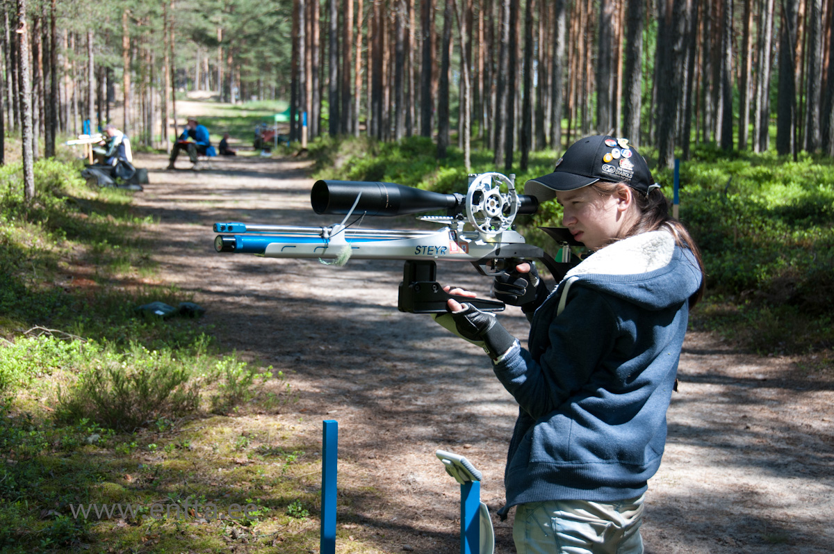 Kristin Antsmäe, Steyr LG 110 Field Target, Nikko Stirling Diamond 10-50x60